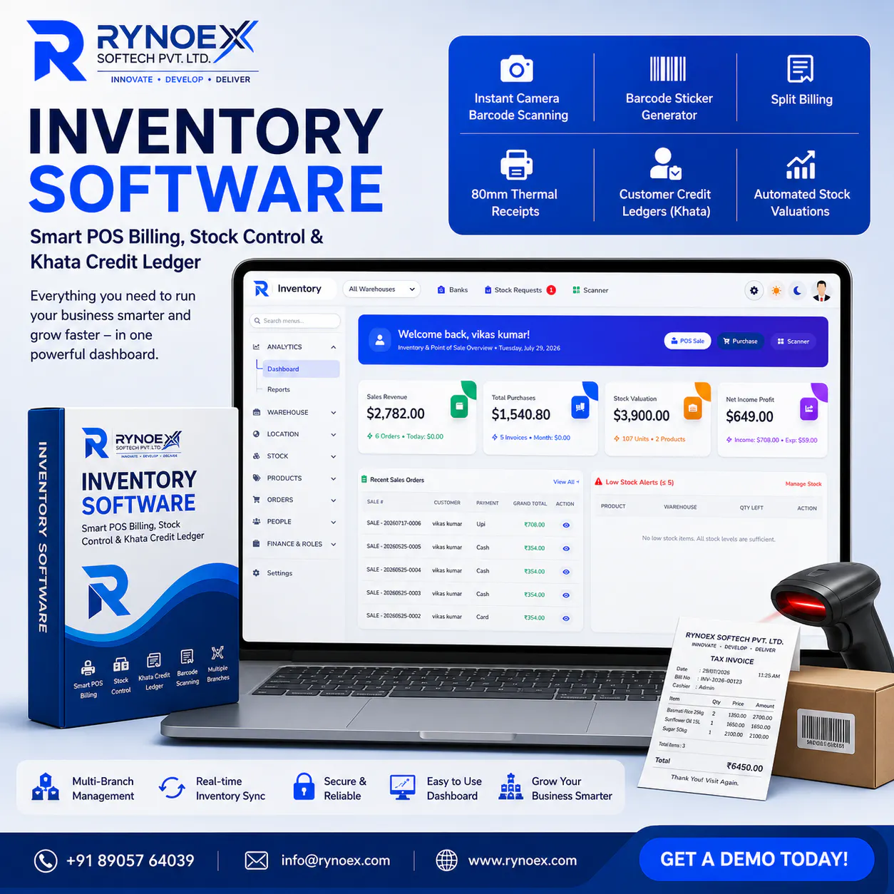 Rynoex Inventory ERP logo