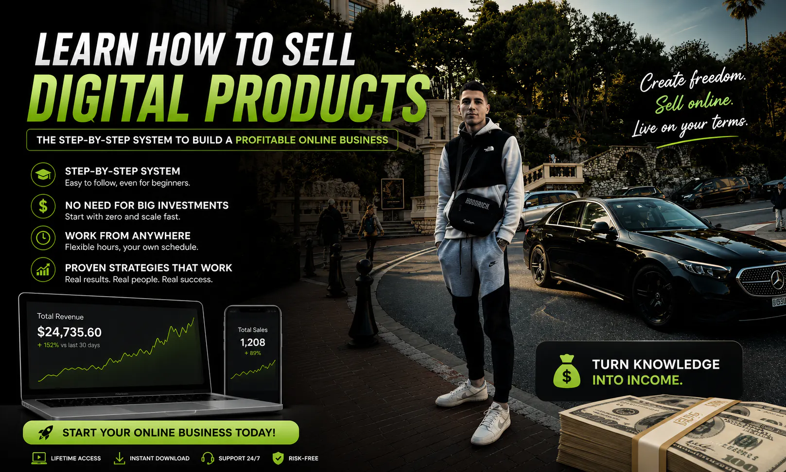 FROM $0 TO YOUR FIRST $1,000 ONLINE logo