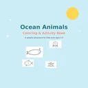 Ocean Animals Coloring Activity Book logo