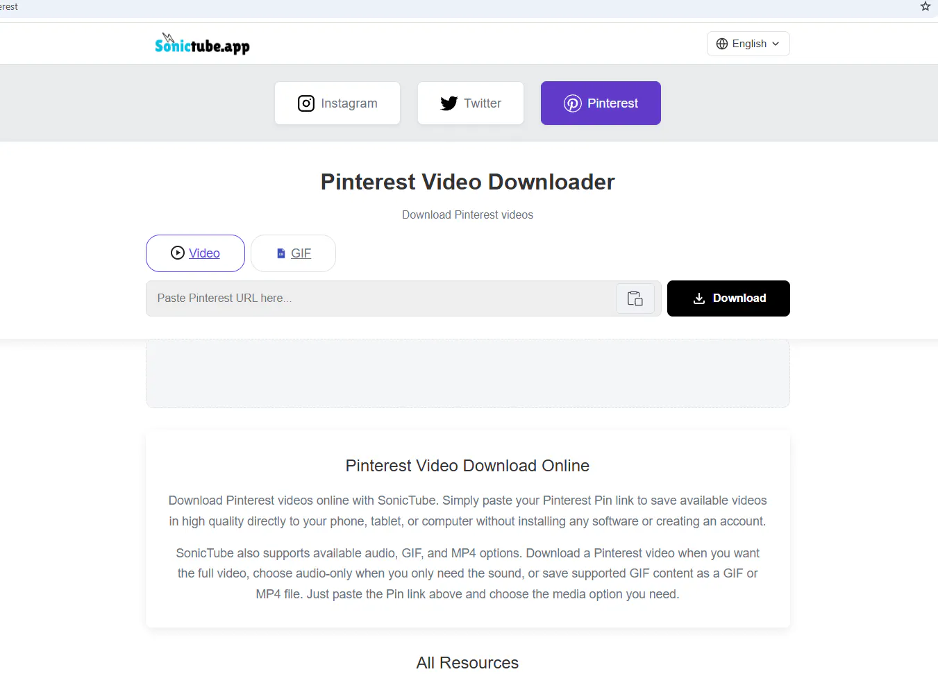 SonicTube – Pinterest Video Downloader logo