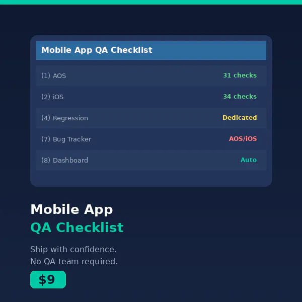 Mobile App QA Checklist logo