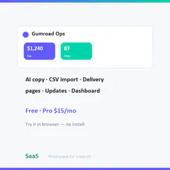 Gumroad Ops logo