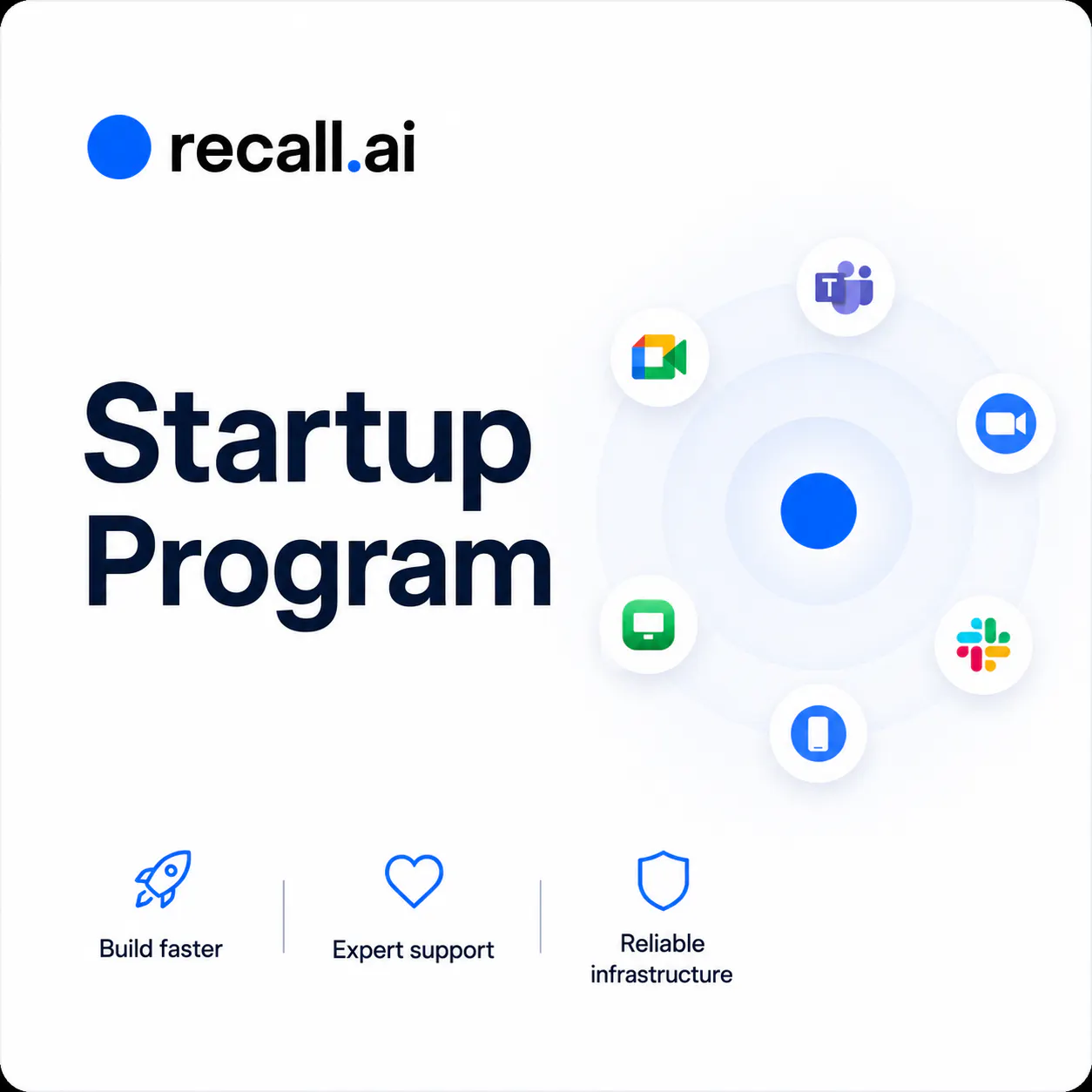 Startup Program by Recall.ai logo