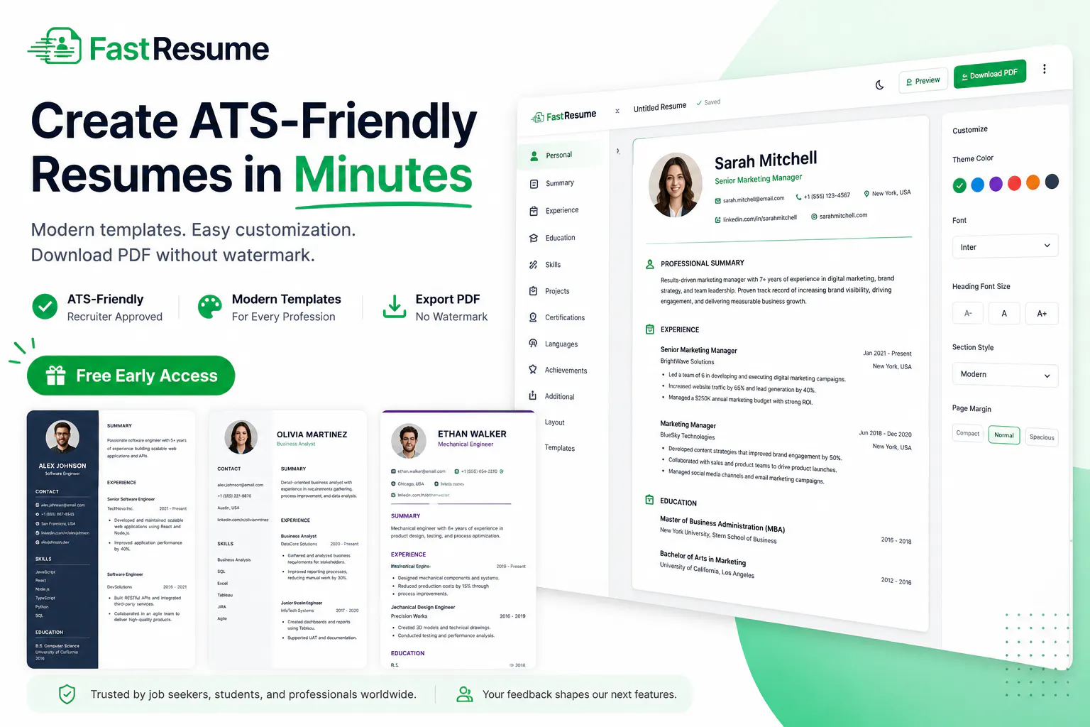 FastResume - Professional Resume Builder logo