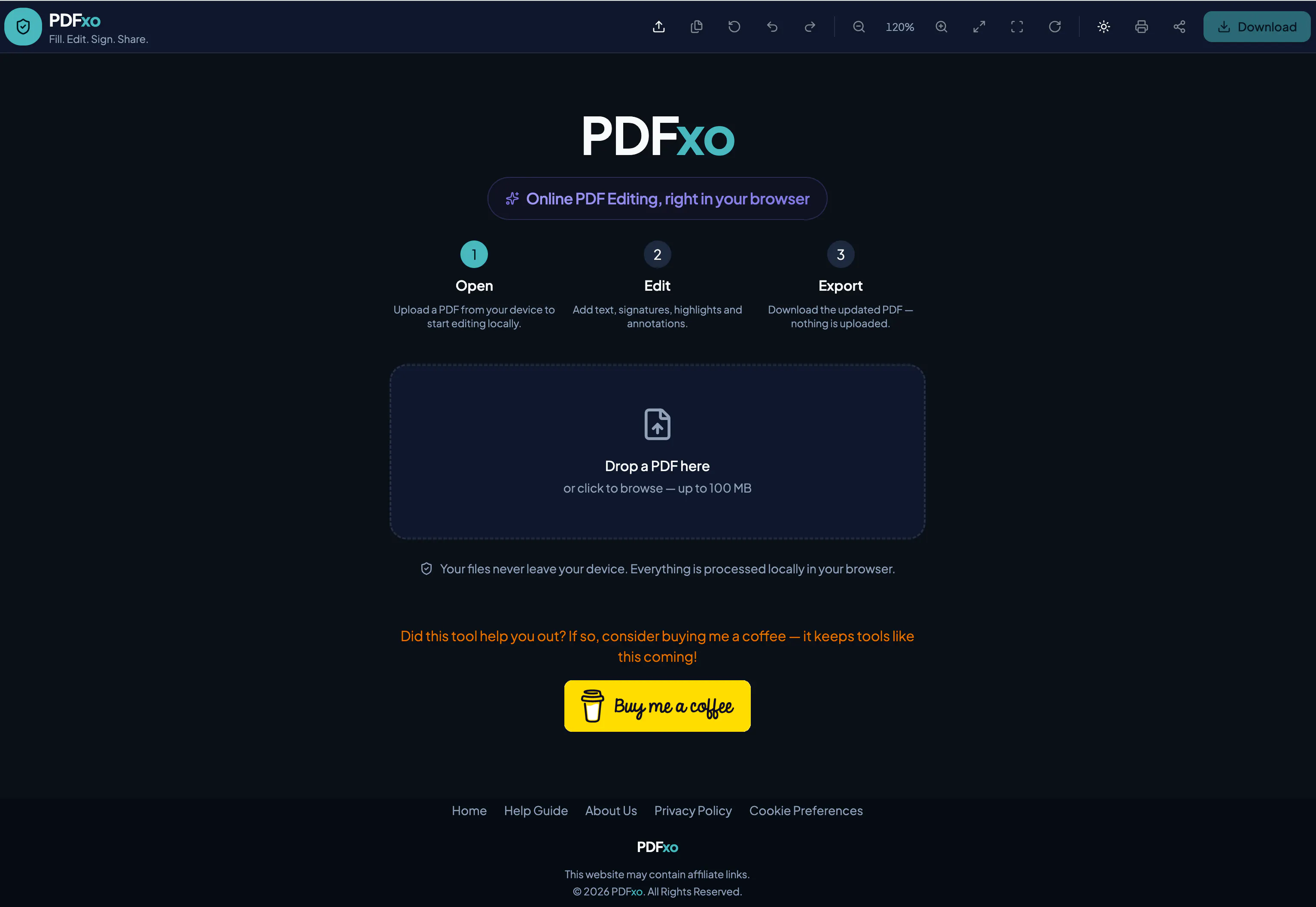 Online — Fill, Sign & Edit PDFs Free logo